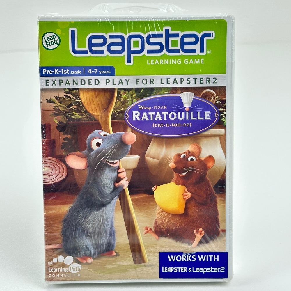 LeapFrog Leapster Disney Pixar Ratatouille Learning Game New Sealed 20374